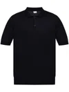 Moncler Logo-appliqué Polo Shirt In Blue