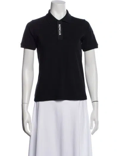 Pre-owned Moncler Short Sleeve Polo In Blue
