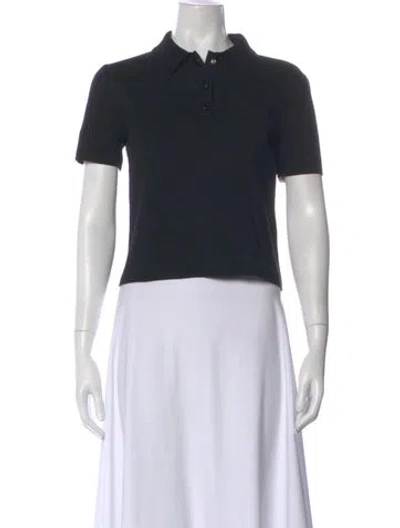 Pre-owned Moncler Short Sleeve Polo In Blue