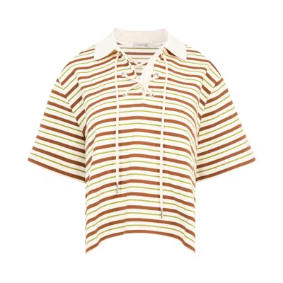 Pre-owned Moncler Short-sleeve Polo 'multicolor' | Multi-color | Women's Size Xs