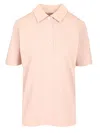 Moncler Short Sleeve Polo Polo Shirt Rose