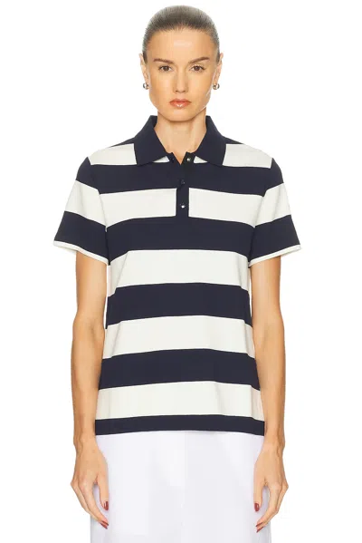 Moncler Short Sleeve Polo Shirt In Multi
