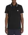 Moncler Black Polo In Black