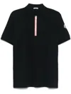 Moncler Short-sleeve Polo Shirt In Blue