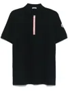 Moncler Short-sleeve Polo Shirt In Blue