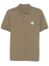 Moncler Short-sleeve Polo Shirt In Green