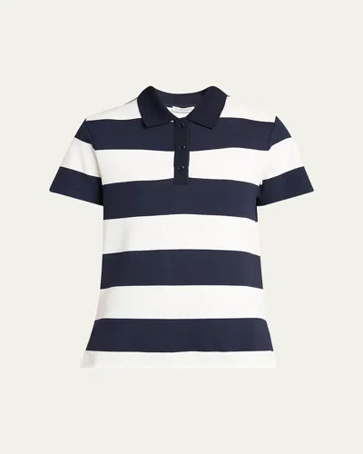 Moncler Short-sleeve Polo Shirt In Multi