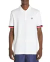 Moncler Short Sleeve Polo Shirt In Natural