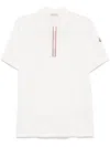 Moncler Short-sleeve Polo Shirt In White