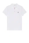 Moncler Short Sleeve Polo In White