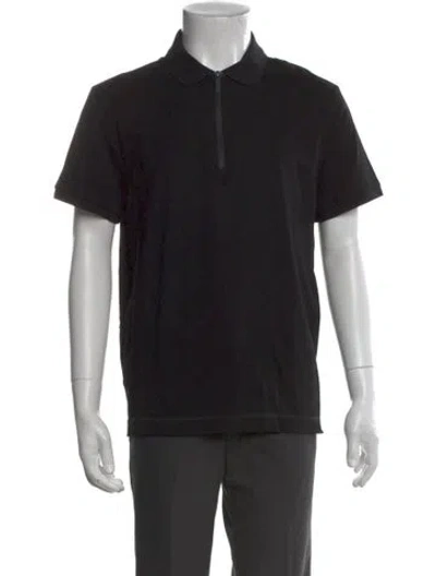Pre-owned Moncler Short Sleeve Shirt In Black