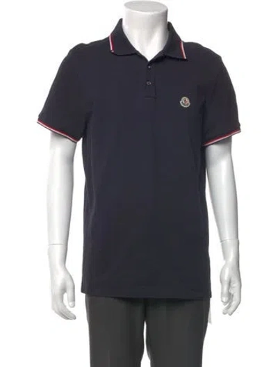 Pre-owned Moncler Short Sleeve Shirt In Blue