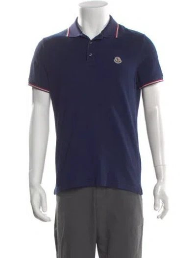 Pre-owned Moncler Short Sleeve Shirt In Blue