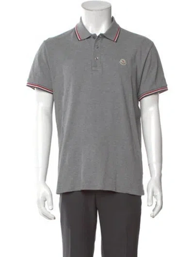 Pre-owned Moncler Short Sleeve Shirt In Gray