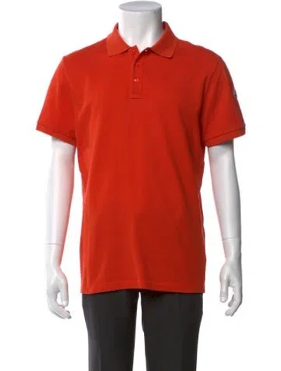 Pre-owned Moncler Short Sleeve Shirt In Orange