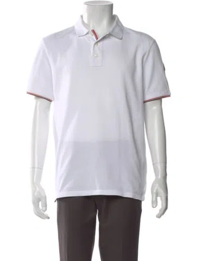 Pre-owned Moncler Short Sleeve Shirt In White