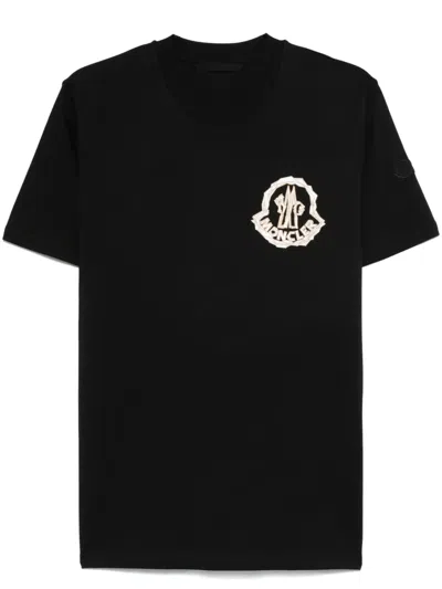 Moncler Short-sleeve T-shirt In Black