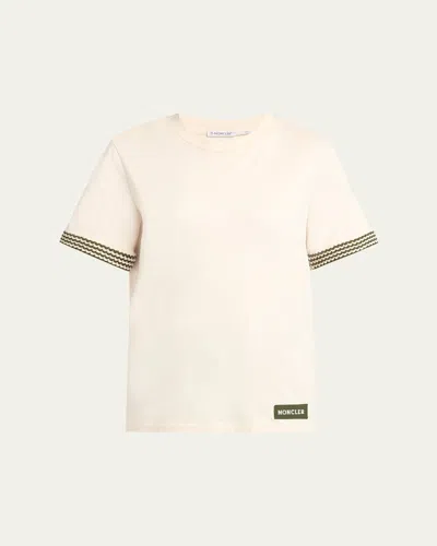 Moncler Short-sleeve T-shirt In Neutral