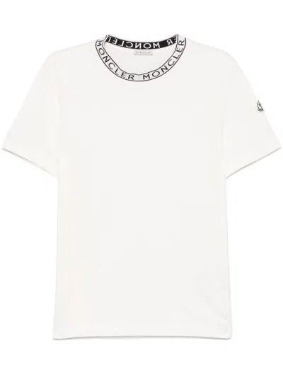 Moncler Klassisches T-shirt In Weiss