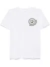 Moncler White T-shirt With Ghost And Logo In White