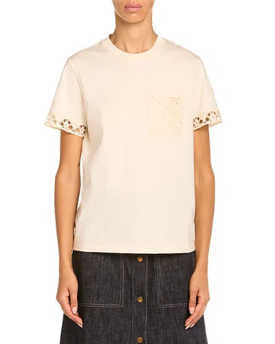 Moncler Short Sleeve T Shirt In White