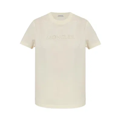 Pre-owned Moncler Short-sleeve T-shirt 'white' | Women's Size S