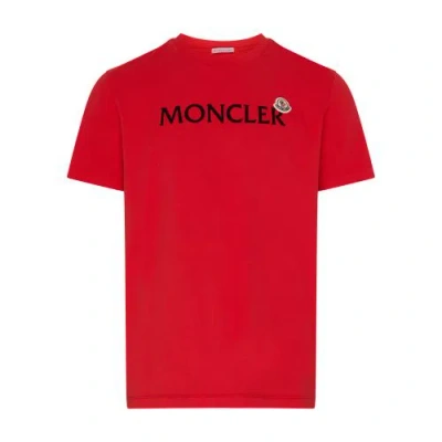 Moncler Short-sleeve T-shirt With Logo In 455
