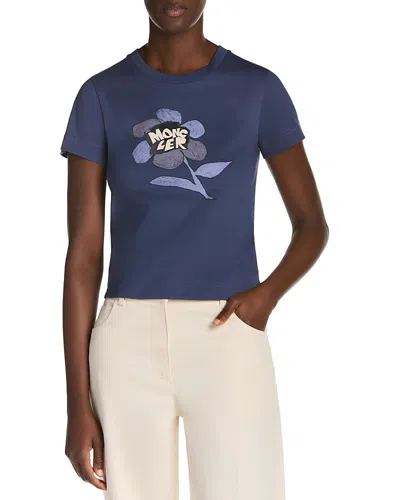 Moncler Short Sleeve Tee In Blue