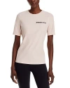 Moncler Logo-embroidered Cotton T-shirt In Light Pink