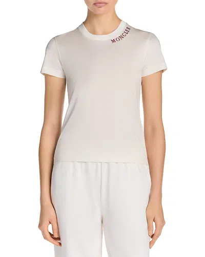 Moncler Short Sleeve Tee In White