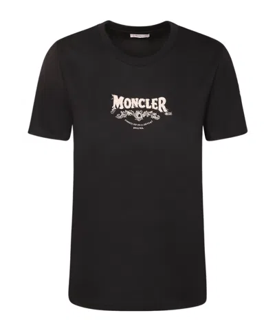 Moncler Short Sleeve T-shirt In Black