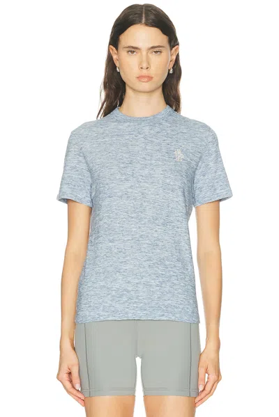 Moncler Short Sleeve T-shirt In Blue