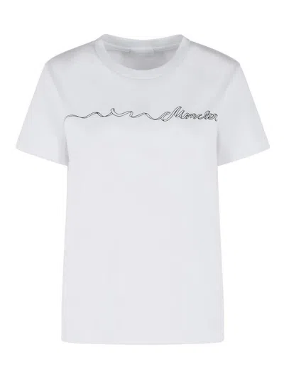 Moncler Short Sleeve T-shirt In White