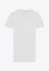 Moncler Short-sleeved Crewneck T-shirt In White