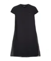 Moncler Short-sleeved Dress In Black