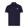 Moncler Men's Ss Polo T-shirt In Black