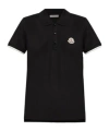 Moncler Logo Patch Cotton Pique Polo Shirt Clothing