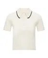 Moncler Knit Cotton Polo Shirt