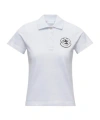 Moncler Short-sleeved Polo Shirt In White