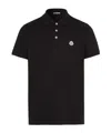 Moncler Short Sleeves Polo In Black