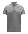 Moncler Short-sleeved Polo Shirt In Gray
