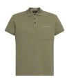 Moncler Men's Cotton Polo Shirt In Green