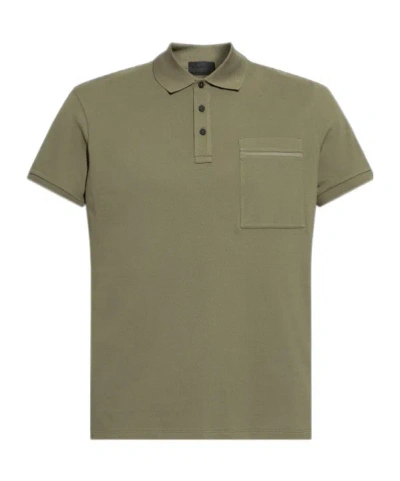 MONCLER MONCLER LOGO PATCH SHORT-SLEEVED POLO SHIRT
