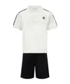 Moncler Short-sleeved Polo Shirt Set In White