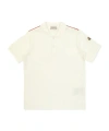 Moncler Short-sleeved Polo Shirt In White