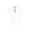 Moncler Short-sleeved Polo Shirt In White