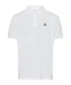 Moncler Logo Patch Short-sleeved Polo Shirt In White