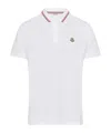 Moncler Logo Patch Short-sleeved Polo Shirt In White
