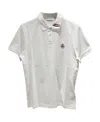 Moncler Short-sleeved Polo Shirt In White