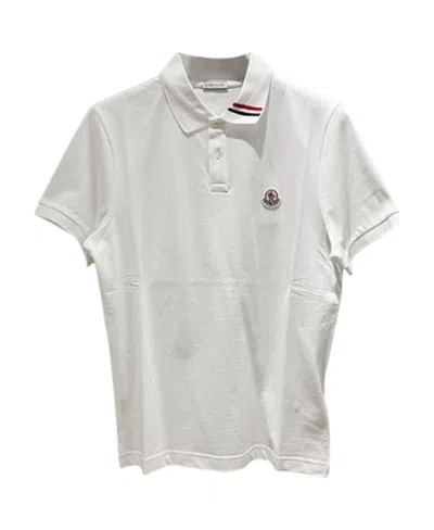 Moncler Short-sleeved Polo Shirt In White